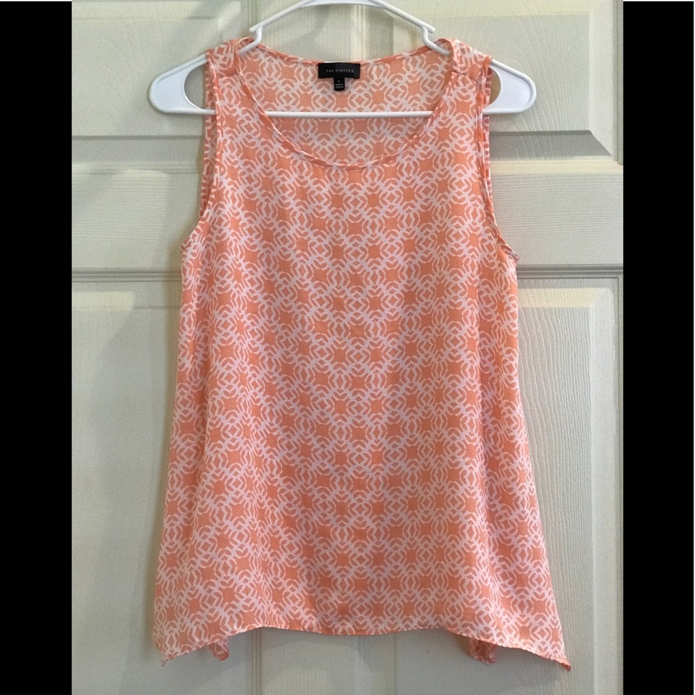 LIMITED peach sleeveless top